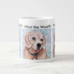 Caneca De Café Grande Beagle Doce e Gentil