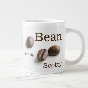 Caneca De Café Grande Bean Me Up Scotty Coffee Bean Humor