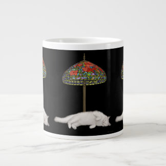 Caneca De Café Grande Beau o Angora Cat Suntanning