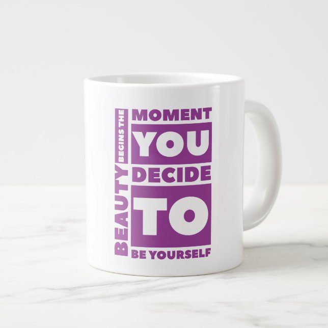 Caneca De Café Grande Beauty Jumbo Mug (Frente Esquerda)