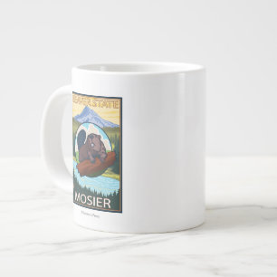 Caneca De Café Grande Beaver & Mt. Hood - Mosier, Oregon