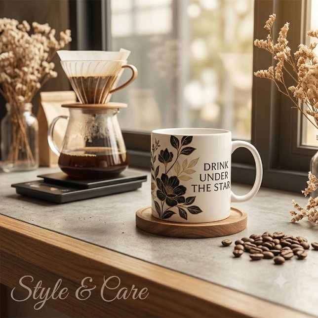 Caneca De Café Grande Beba Sob as Estrelas- (Drink Under the Stars- Giant Coffee Mug)