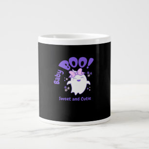 Caneca De Café Grande Bebê Boo! Doce e Toddler Halloween Design