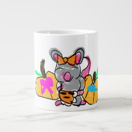 Caneca De Café Grande Bebê do rato revela outono
