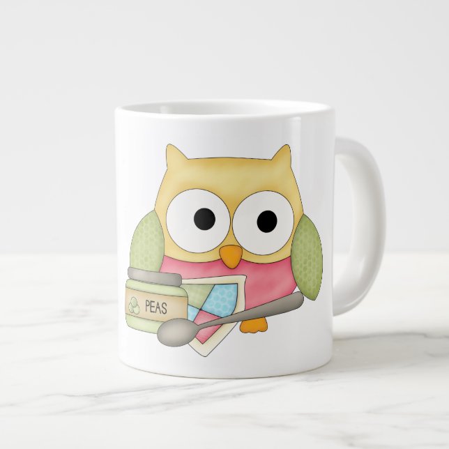Caneca De Café Grande Bebê presente - Jumbo Mug (Frente Esquerda)