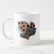 Bebendo De Café Ladybug Giant Coffee Mug