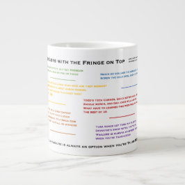 Caneca De Café Grande Bebês com a margem no topo