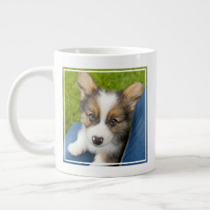 Caneca De Café Grande Bebês Mais Pobres Baby Corgi no meu colo
