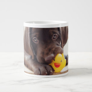 Caneca De Café Grande Bebês Mais Pobres Chocolate Labrador Puppy