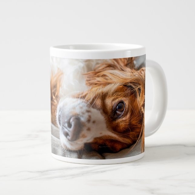 Caneca De Café Grande Bebês Mais Pobres | Cocker Spaniel (Frente Esquerda)