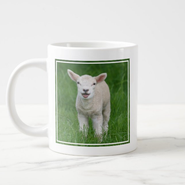 Caneca De Café Grande Bebês Mais Pobres | Lil Lamb (Esquerda)