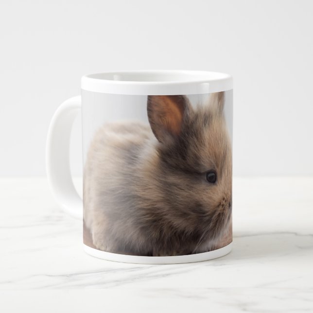 Caneca De Café Grande Bebês Mais Pobres | Pequeno Coelhinho (Frente Esquerda)