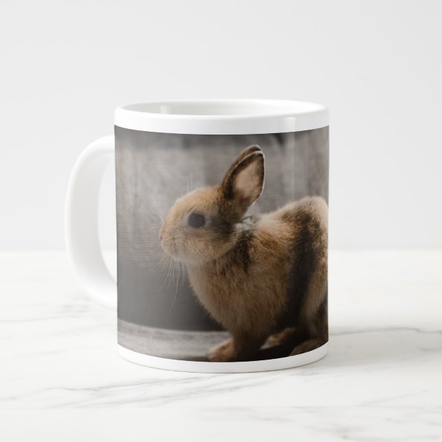 Caneca De Café Grande Bebês Mais Pobres | Rabbit anão neerlandês (Frente Esquerda)