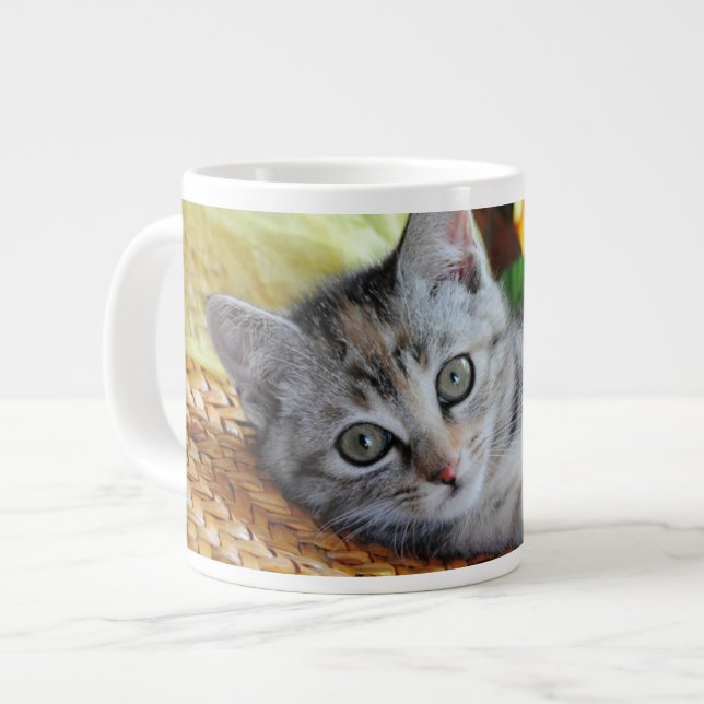 Caneca De Café Grande Bebês Mais Pobres | Salto de Kitten (Frente Esquerda)
