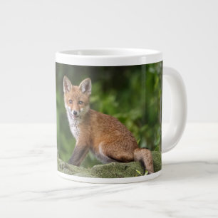 Caneca De Café Grande Bebês Mais Pobres Sorriso De Raposa