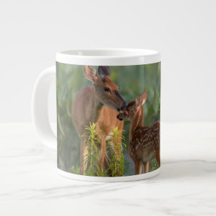 Caneca De Café Grande Bebês Mais Pobres Veado e Bebê