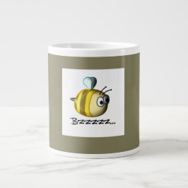 Caneca De Café Grande Bee Buzzing Jumbo Mug
