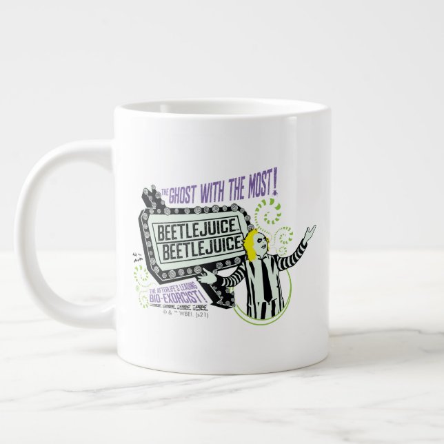 Caneca De Café Grande Beetlesumo | "Fantasma Com Mais" (Esquerda)
