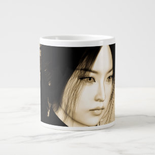 Caneca De Café Grande Beleza Asiática