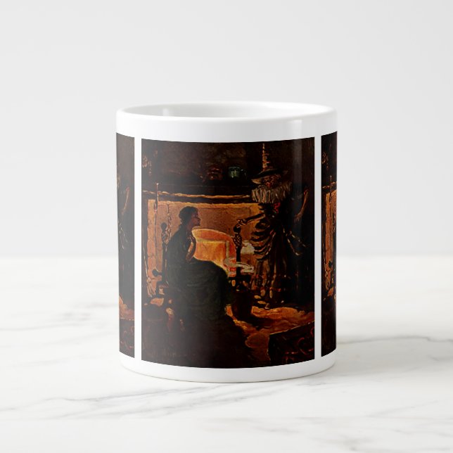 Caneca De Café Grande Beleza e bruxa - (Frente)
