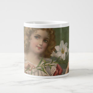 Caneca De Café Grande Belezas da Páscoa, Ilustração Vintage, 1898