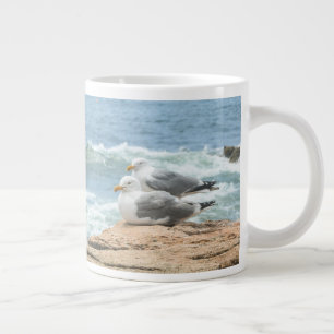 Caneca De Café Grande Belo Maine Coast Acadia Seagulls