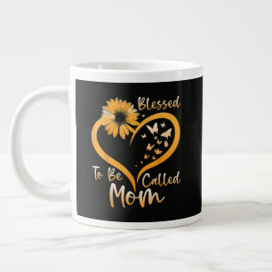 Caneca De Café Grande Bendita por ser chamada de Mãe
