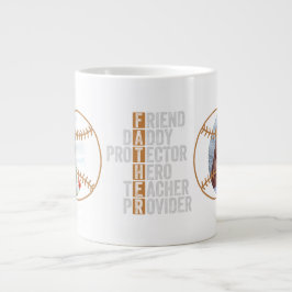 Caneca De Café Grande Best Dad Father Protector Hero Teacher Provider