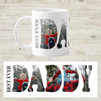Caneca De Café Grande Best Daddy Ever Photo Mug, Custom Father birthday