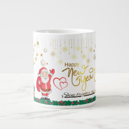 Caneca De Café Grande Best Wishes New Year Cup