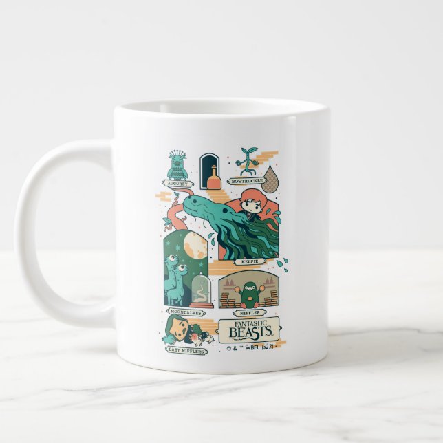 Caneca De Café Grande Bestas Fantásticas de Cartoon (Esquerda)