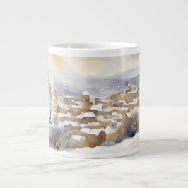 Caneca De Café Grande Bethlehem em Snow Jumbo Mug - Serene
