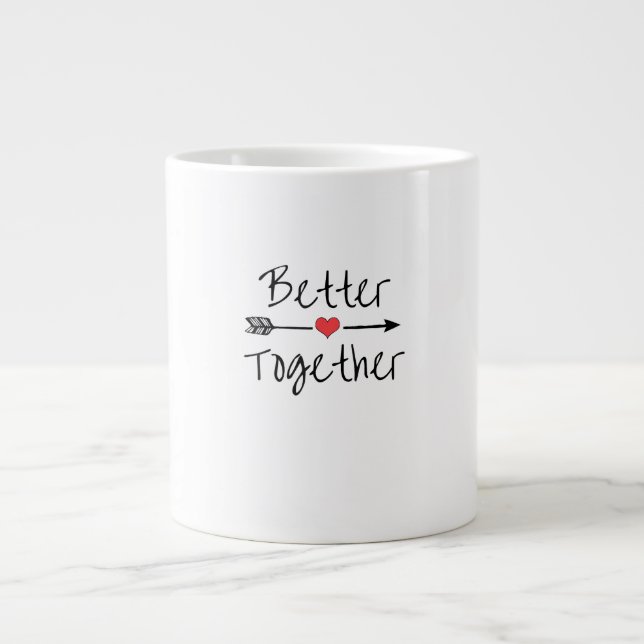 Caneca De Café Grande Better Together Modern Aesthetic  (Frente)