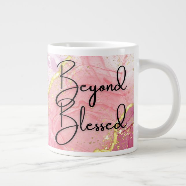 Caneca De Café Grande Beyond Bendito- Jumbo Mug (20 oz)- Presentes Crist (Direita)