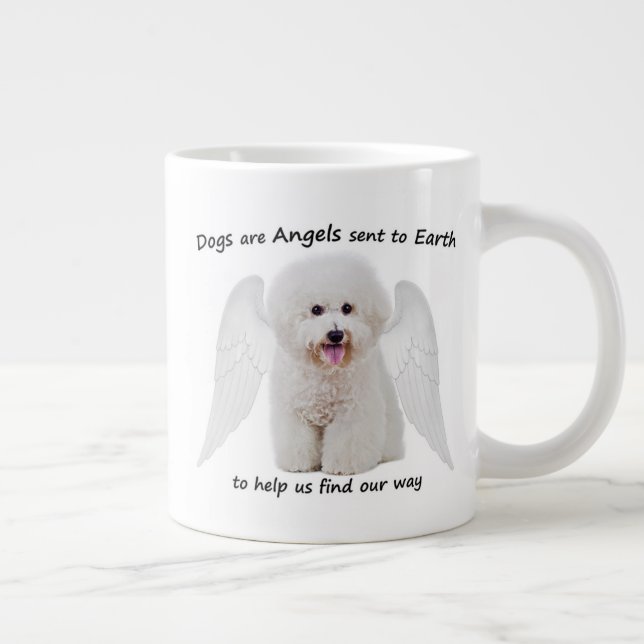 Caneca De Café Grande Bichons são Angels Jumbo Mug (Direita)