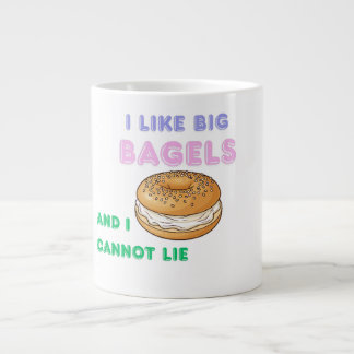 Caneca De Café Grande Big Bagels Funny Breakfast Shirt