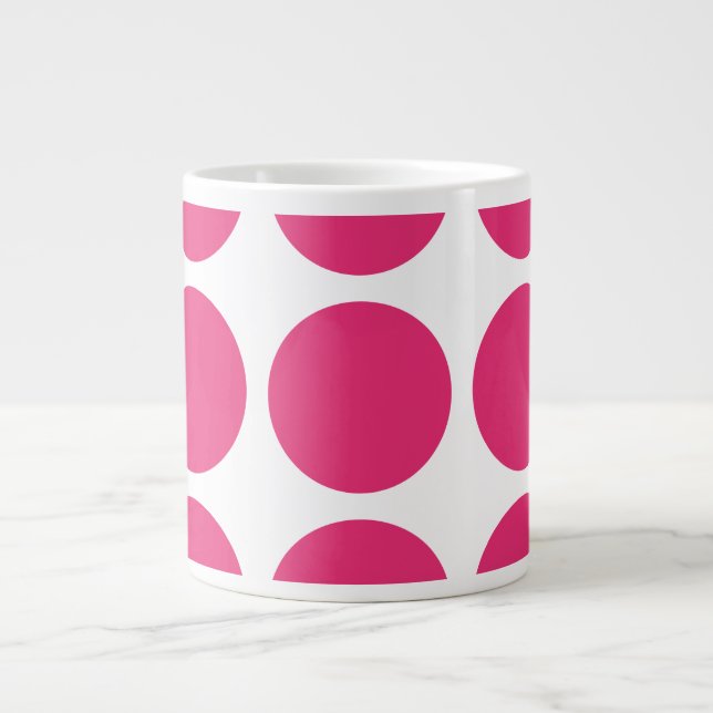 Caneca De Café Grande Big Bolinhas Jumbo Mug (Frente)