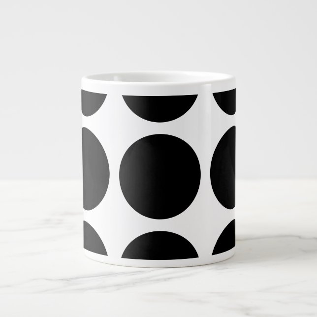 Caneca De Café Grande Big Bolinhas Jumbo Mug (Frente)