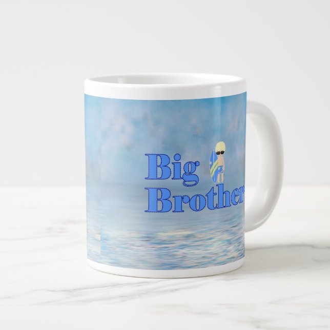 Caneca De Café Grande Big Brother Surfer Dude Sibling (Frente Esquerda)