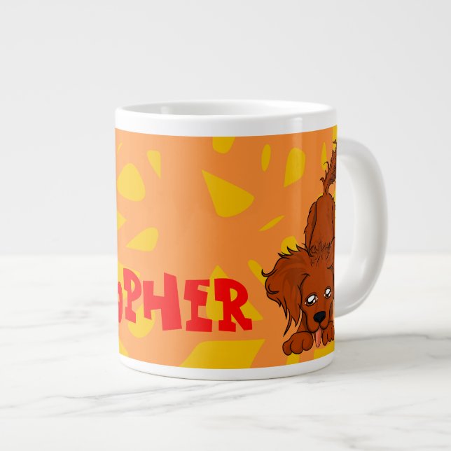 Caneca De Café Grande Big Danny Dog (Frente Esquerda)