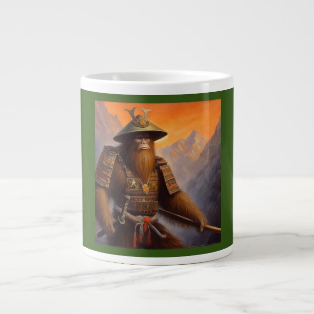 Caneca De Café Grande Bigfoot Samurai (Frente)