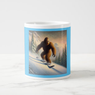 Caneca De Café Grande Bigfoot Snowboard
