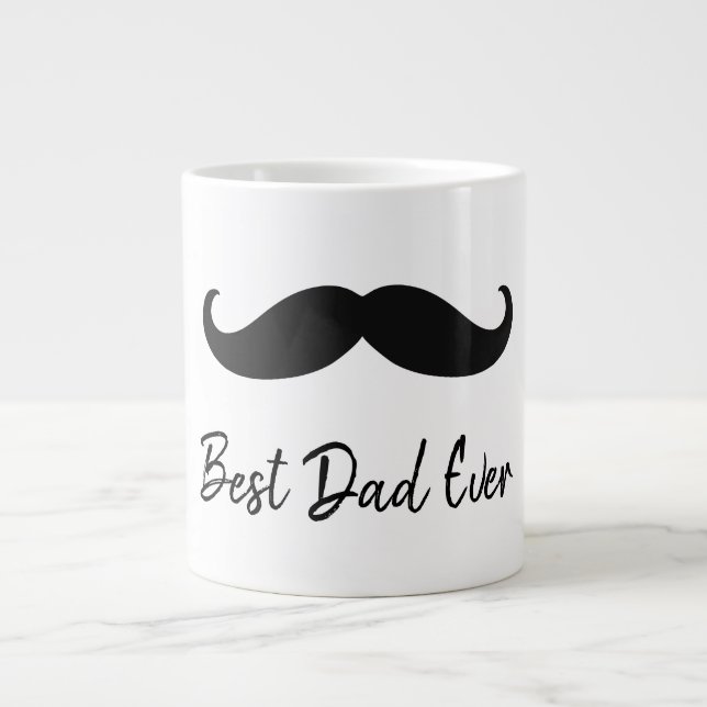 Caneca De Café Grande bigode preto (Frente)