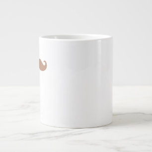Caneca De Café Grande bigode solteiro