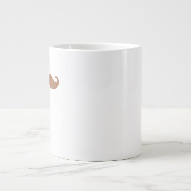 Caneca De Café Grande bigode solteiro (Frente)