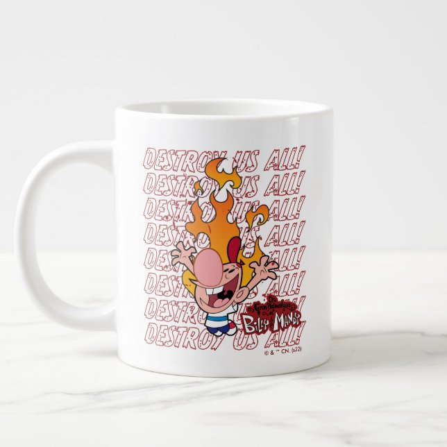 Caneca De Café Grande Billy & Mandy - Destrua Todos Nós (Esquerda)