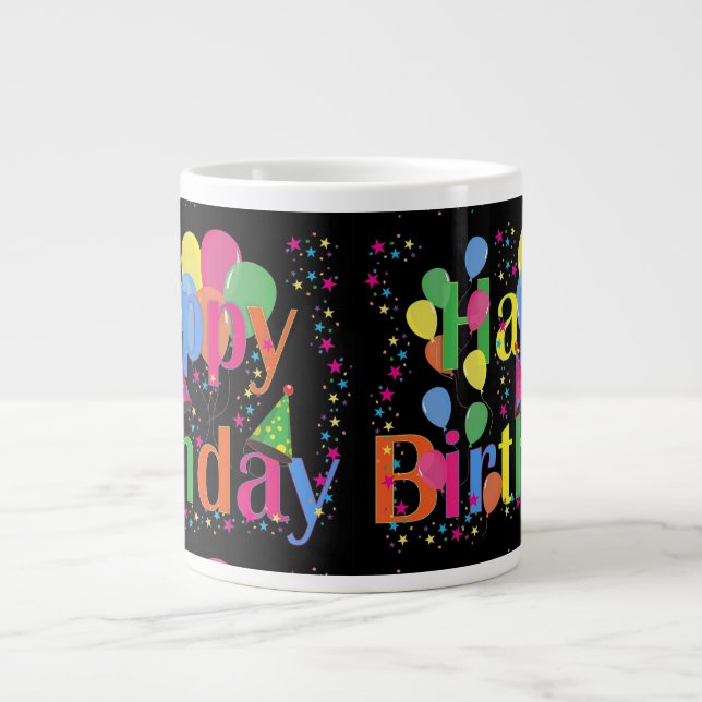 Caneca De Café Grande Birthday Cheers (Frente)