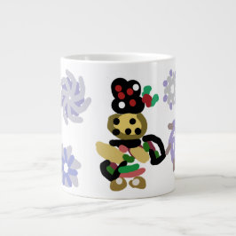 Caneca De Café Grande Biscoito de Gengibre Alegre