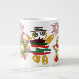 Caneca De Café Grande Biscoito de gengibre dança louca  