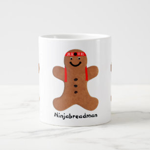Caneca De Café Grande Biscoito de Ninjabreadman (biscoito)